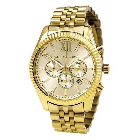 michael kors lexington mk8281 men's watch|lexington pavé gold tone watch.